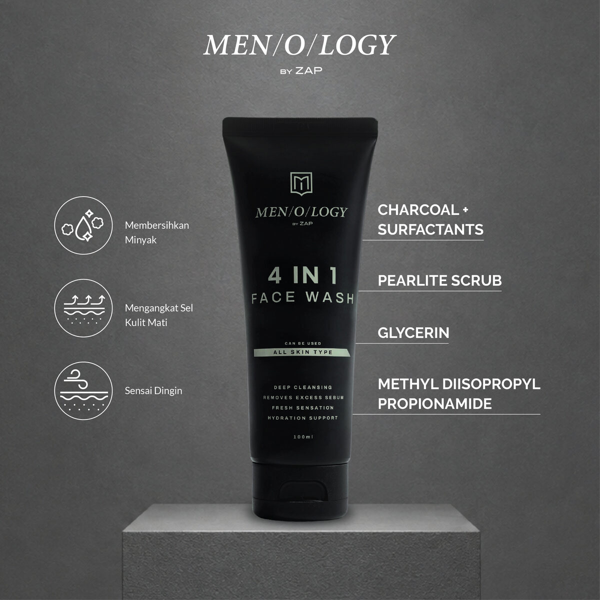 MEN/O/LOGY by ZAP 4 In 1 Face Wash